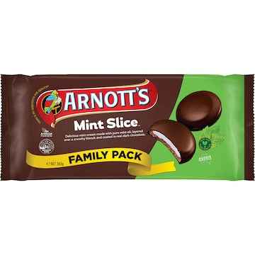 Arnott's Mint Slice Chocolate Biscuits Family Pack 365g