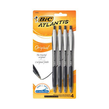 BIC ATLANTIS PENS BLACK 4 PACK