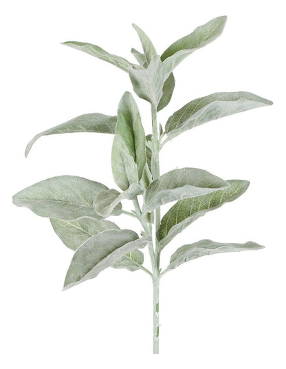 Lamb's Ear Flocked Stem 71cm in Green