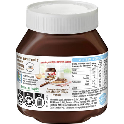 Nutella Hazelnut Chocolate Spread 220g
