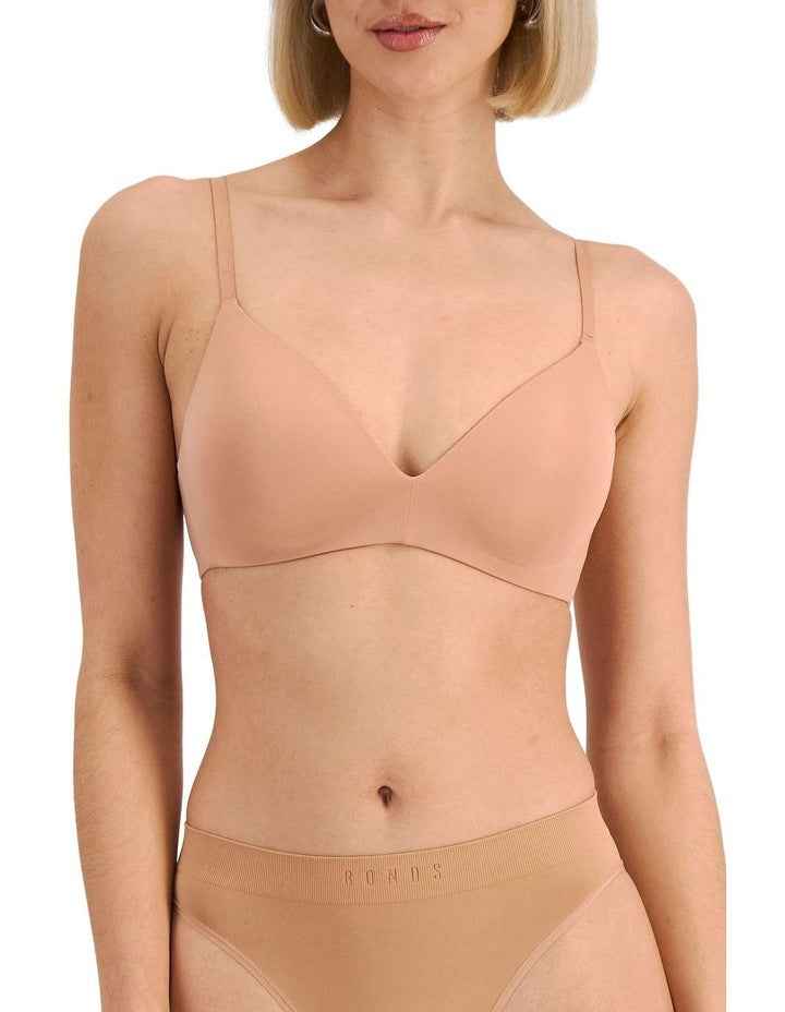 Bases Wirefree Scoop Bra in Blush Latte