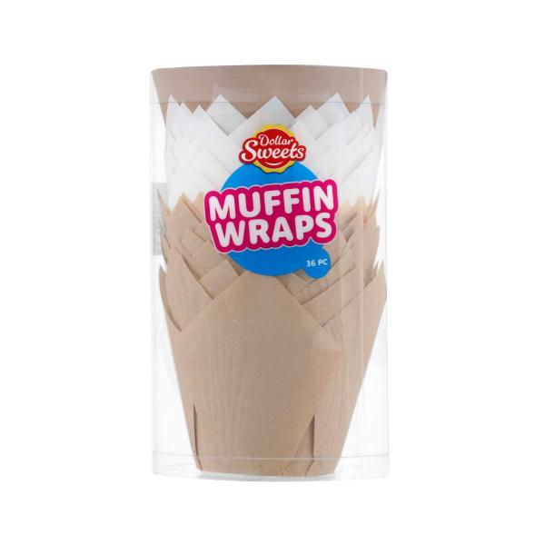 DOLLAR SWEETS MUFFIN WRAPS 36PACK