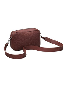 Logo Convertible Crossbody Bag in Chocolate