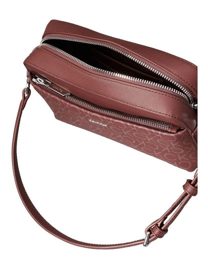 Logo Convertible Crossbody Bag in Chocolate