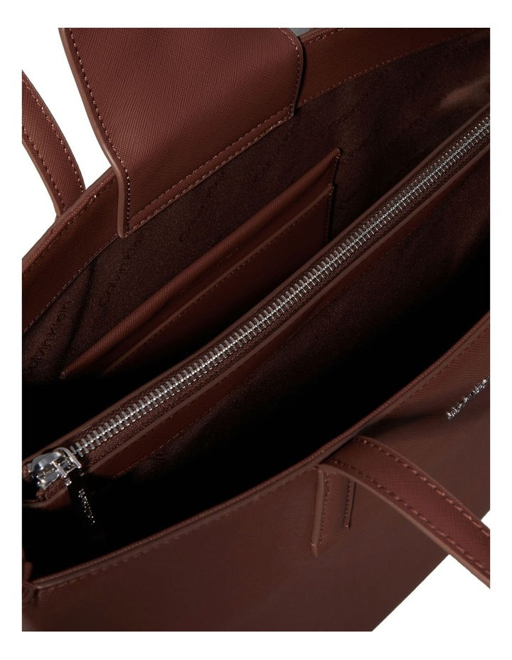Must Medium Pu Tote in Brown