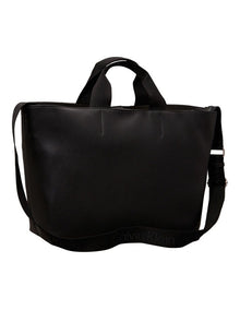 Webbed Strap Tote in Black