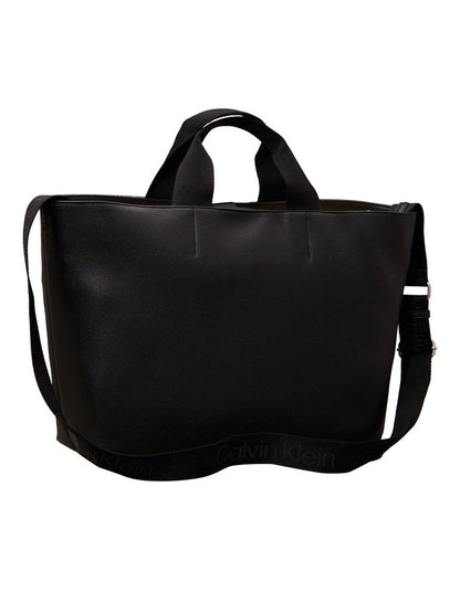 Webbed Strap Tote in Black