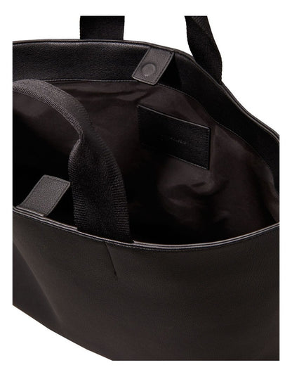 Webbed Strap Tote in Black