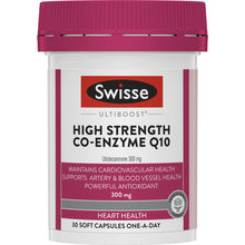 Swisse Ultiboost High Strength Co-Enzyme Q10 Capsules 30 pack