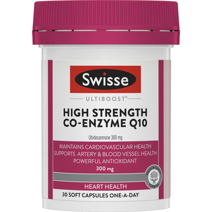 Swisse Ultiboost High Strength Co-Enzyme Q10 Capsules 30 pack