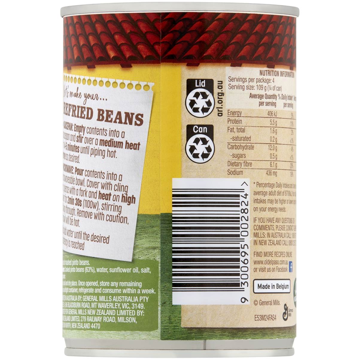 Old El Paso Refried Beans 435g