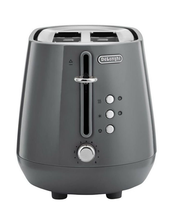 Eclettica 2 Slice Toaster in Graceful Grey CTY2003G