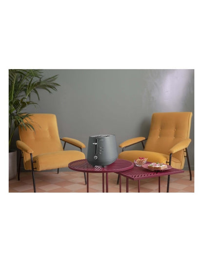 Eclettica 2 Slice Toaster in Graceful Grey CTY2003G