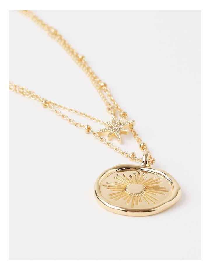 Layered Celestial Necklace in Gold