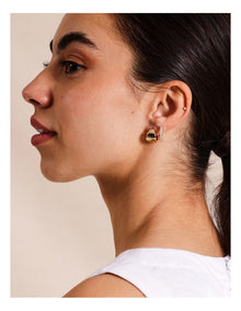 2 Pack Huggies Earrings in Gold