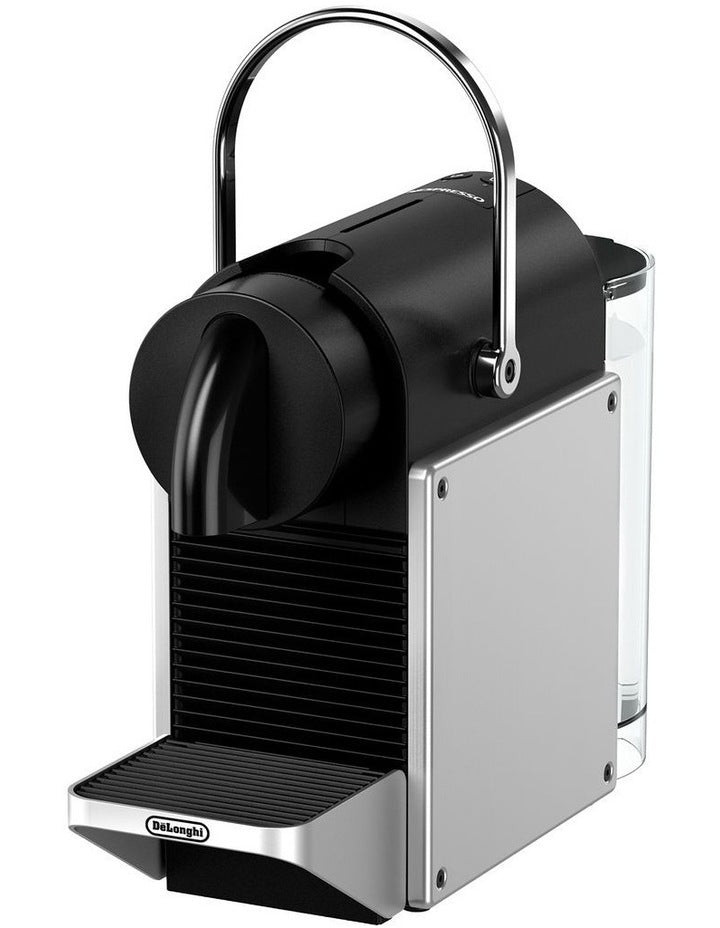 Pixie Capsule Coffee Machine & Milk in Silver (EN127.SAE)