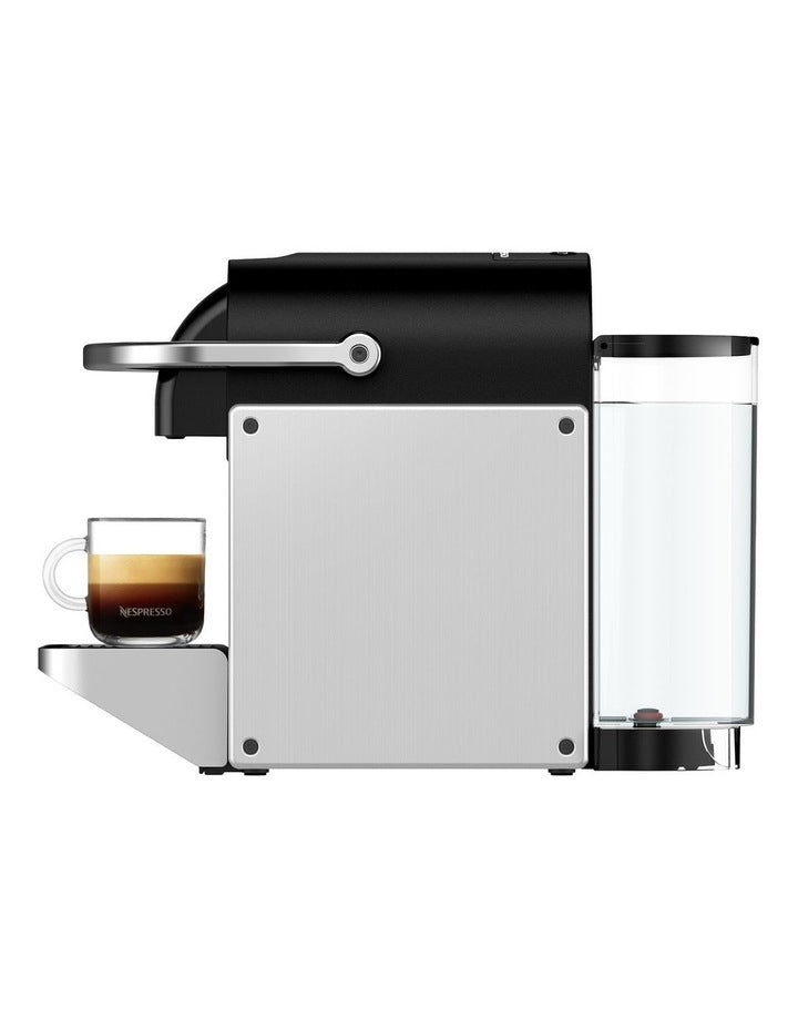 Pixie Capsule Coffee Machine & Milk in Silver (EN127.SAE)