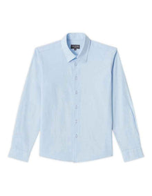 Youth Fit Linen Shirt in Baby Blue