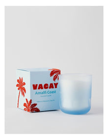 Vacay Amalfi Coast Large Candle 400g in Blue