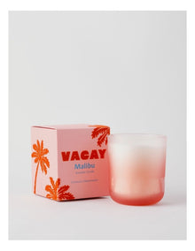 Vacay Malibu Large Candle 400g in Pink