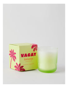 Vacay Bahamas Large Candle 400g in Green