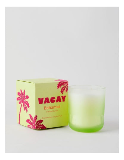 Vacay Bahamas Large Candle 400g in Green