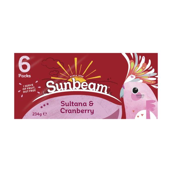 SUNBEAM SULTANA AND CRANBERRY 6PACK