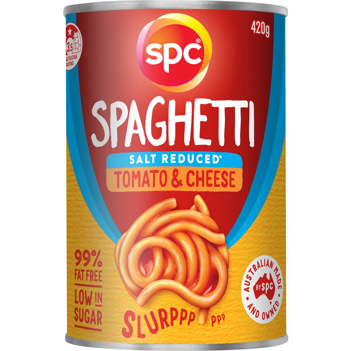 SPC Spaghetti Tomato & Cheese Salt Reduced 420g
