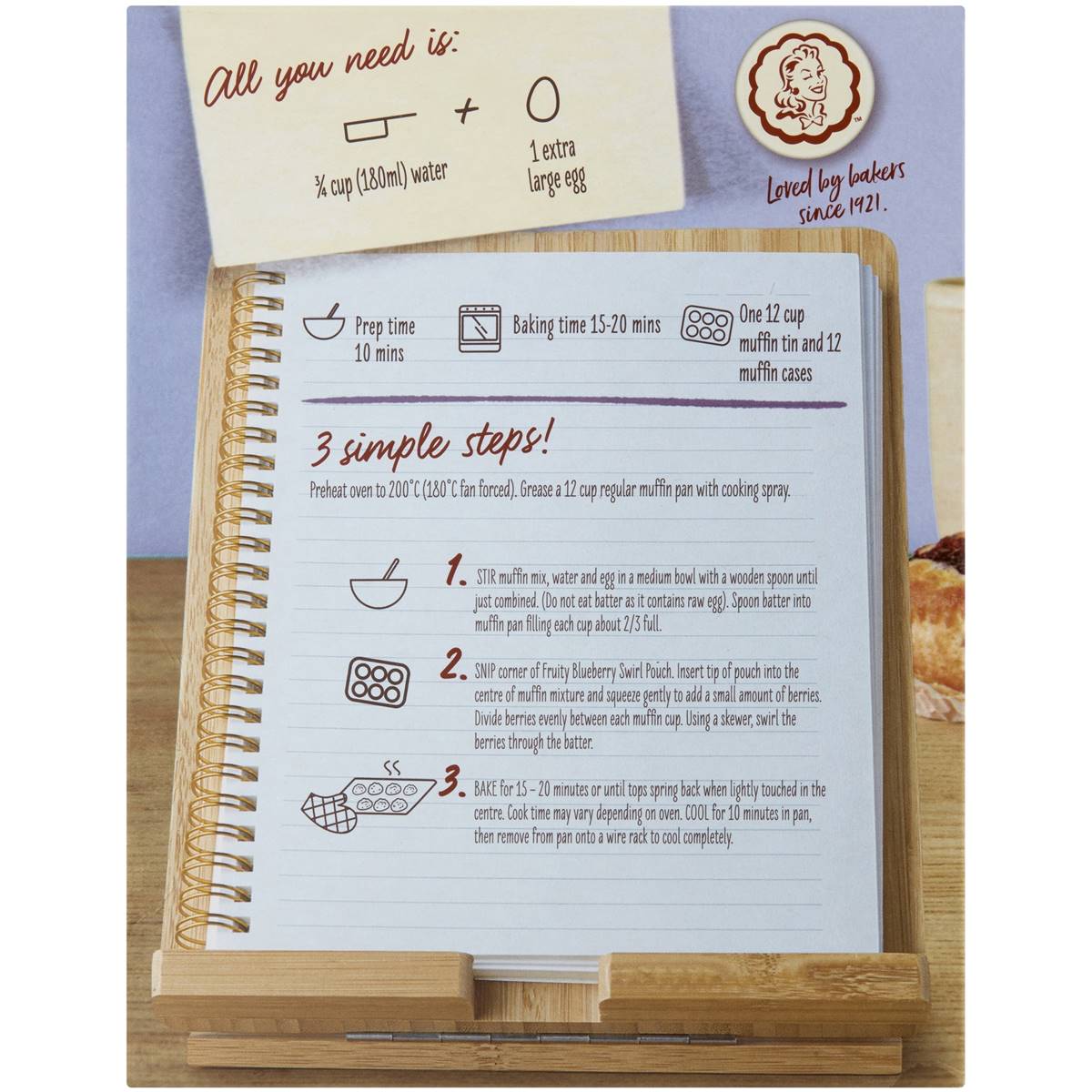 Betty Crocker Blueberry Low Fat Muffin Mix 500g