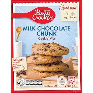 Betty Crocker Milk Chocolate Chunk Cookie Mix 485g