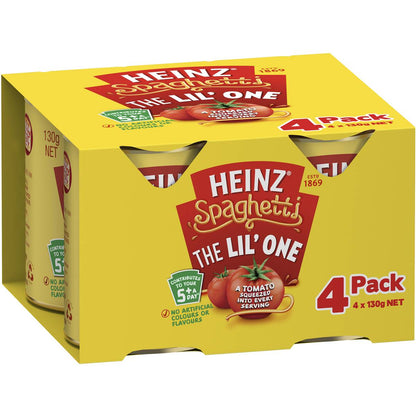 Heinz Spaghetti The Lil' One Multipack 130g x4 Pack