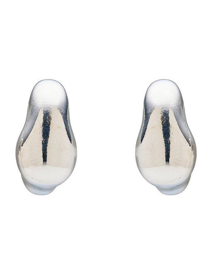 Small Stocky Hoop Earrings in Silver