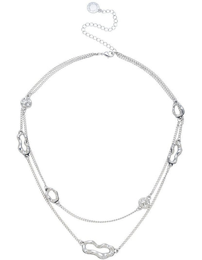 Droplet Necklace in Silver