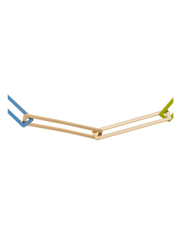 Gem Cup Link Necklace in Gold