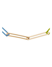Gem Cup Link Necklace in Gold