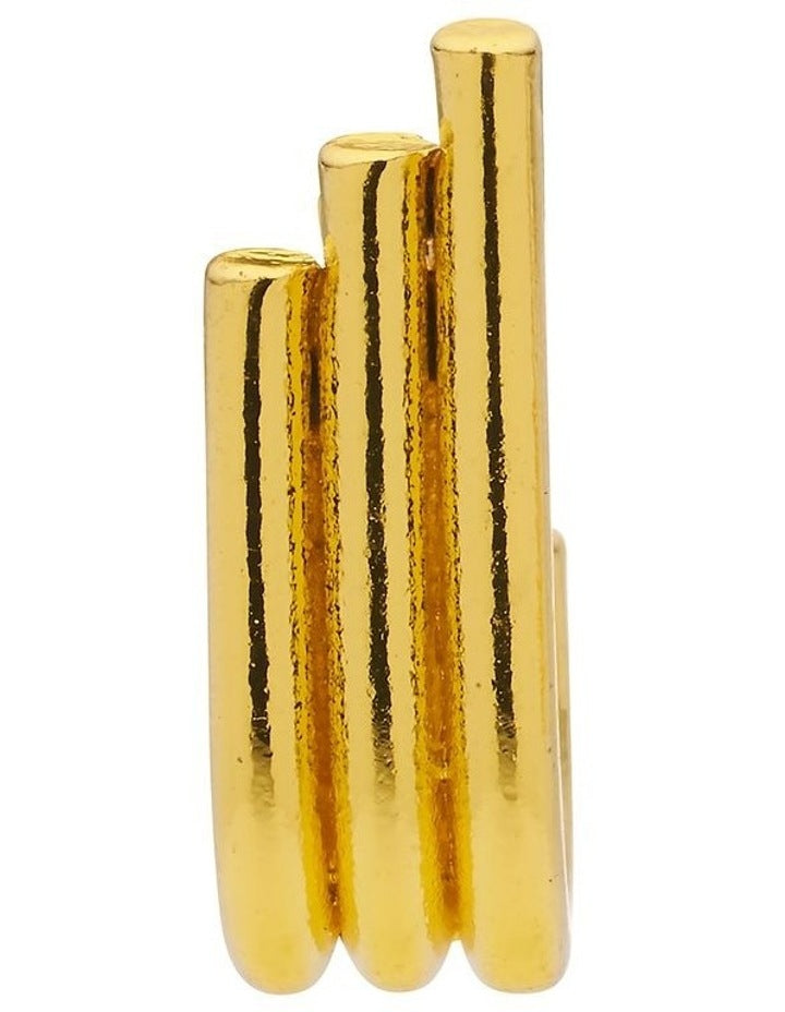 Small Deco Earrings in Gold