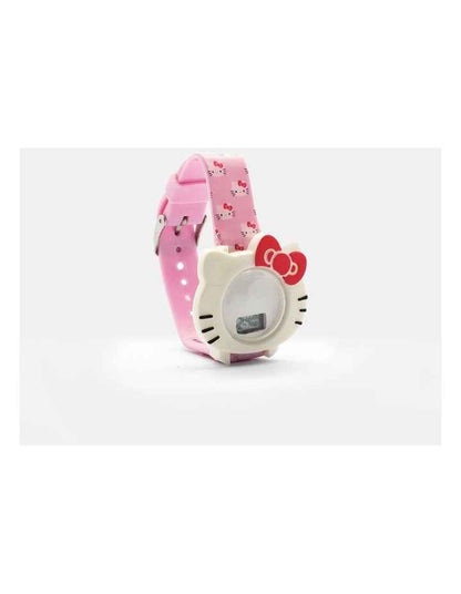 Children's Digital Watch - Pink Printed Strap