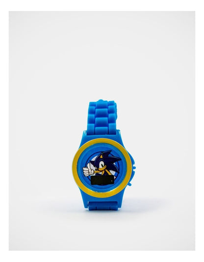 Silicone Chain Digital Watch in Blue