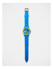 Silicone Chain Digital Watch in Blue