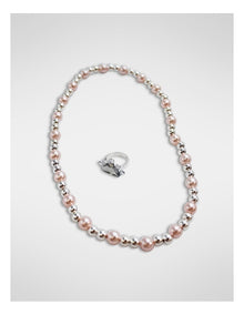 Hairclips And Necklace Set in Multi