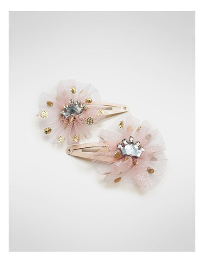 Hairclips And Necklace Set in Multi