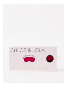 Silk Eye Mask in Red