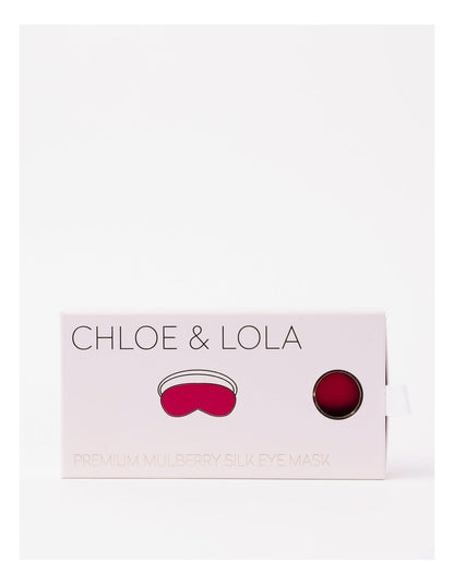 Silk Eye Mask in Red