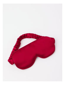 Silk Eye Mask in Red