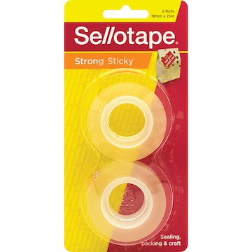 Sellotape Sticky Tape Refill 18Mmx25M 2 pack