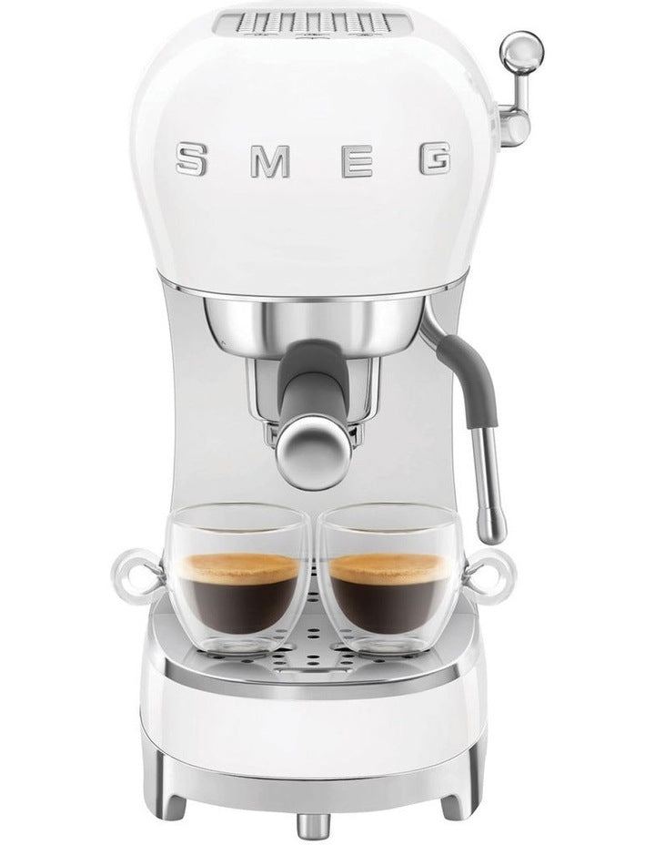 50's Style Espresso Machine - White ECF02WHAU