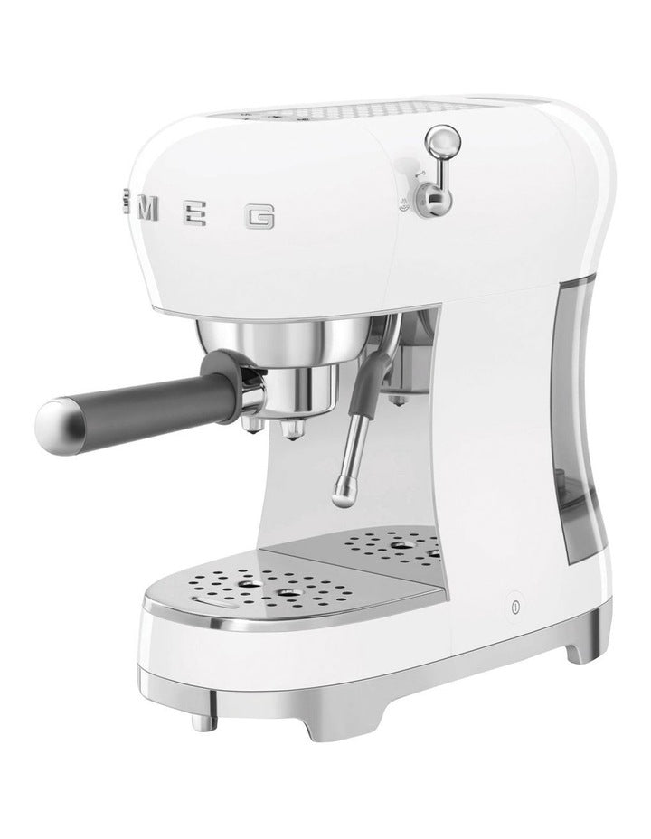 50's Style Espresso Machine - White ECF02WHAU