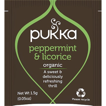 Pukka Peppermint & Licorice Organic Herbal Tea Sachets 20 pack