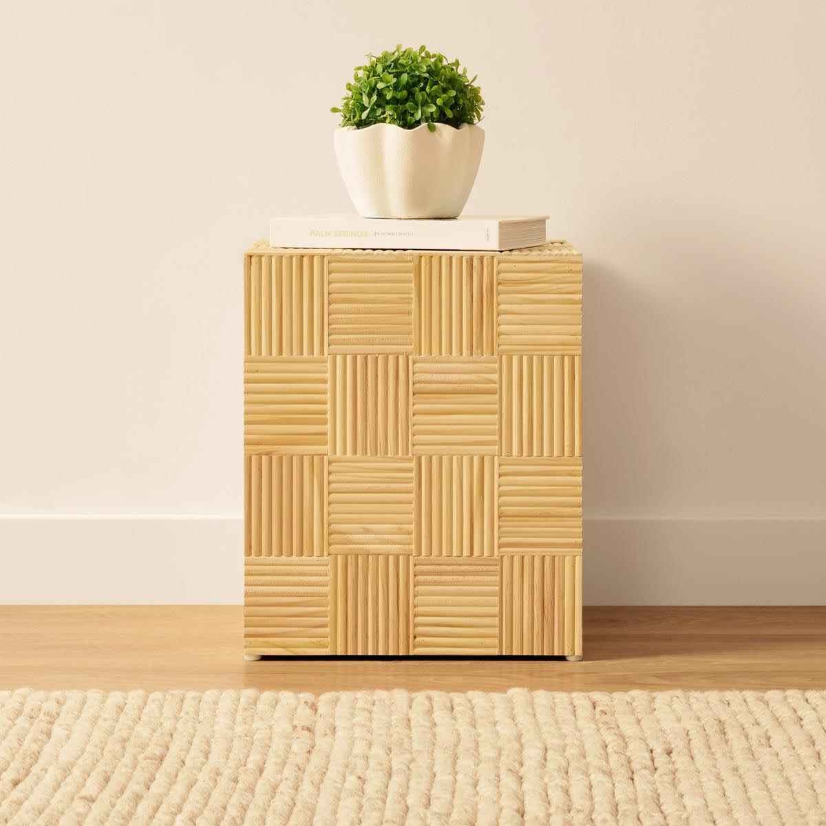 Check Cube Side Table