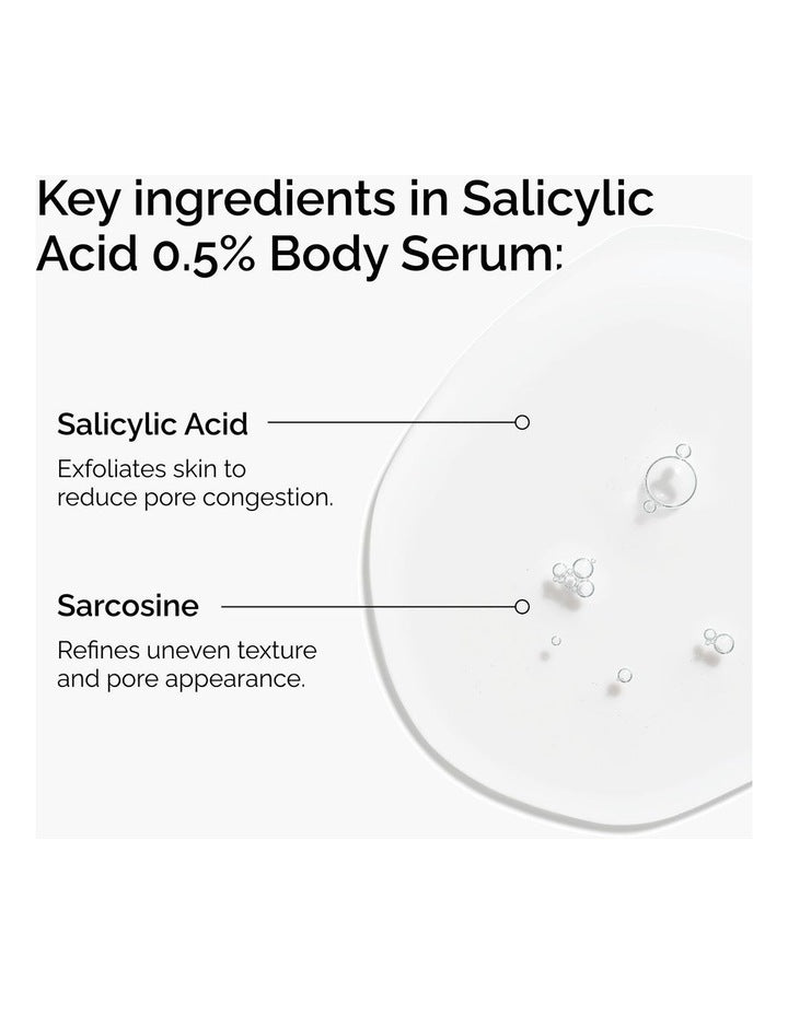 Salicylic Acid 0.5% Body Serum Exfoliating Solution for Blemish-Prone Skin 240ml